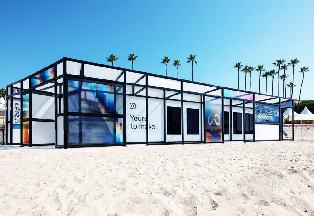 Meta's Beach Experience at Cannes Lions 2022 Touts Creator Power,  Short-form Video and the Metaverse - Chief Marketer